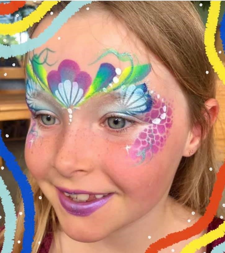frozen anna face painting
