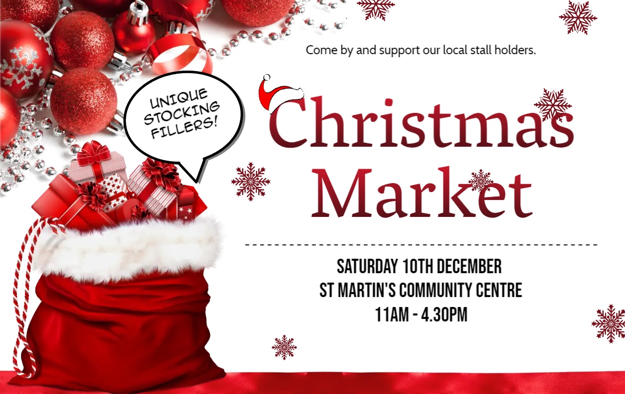 Christmas Market St Martins Community Centre Guernsey with Kids